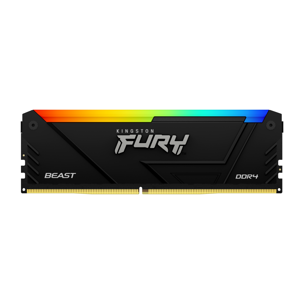 Memoria RAM Kingston FURY Beast RGB DDR4, 3200MHz, 16GB, CL16, XMP