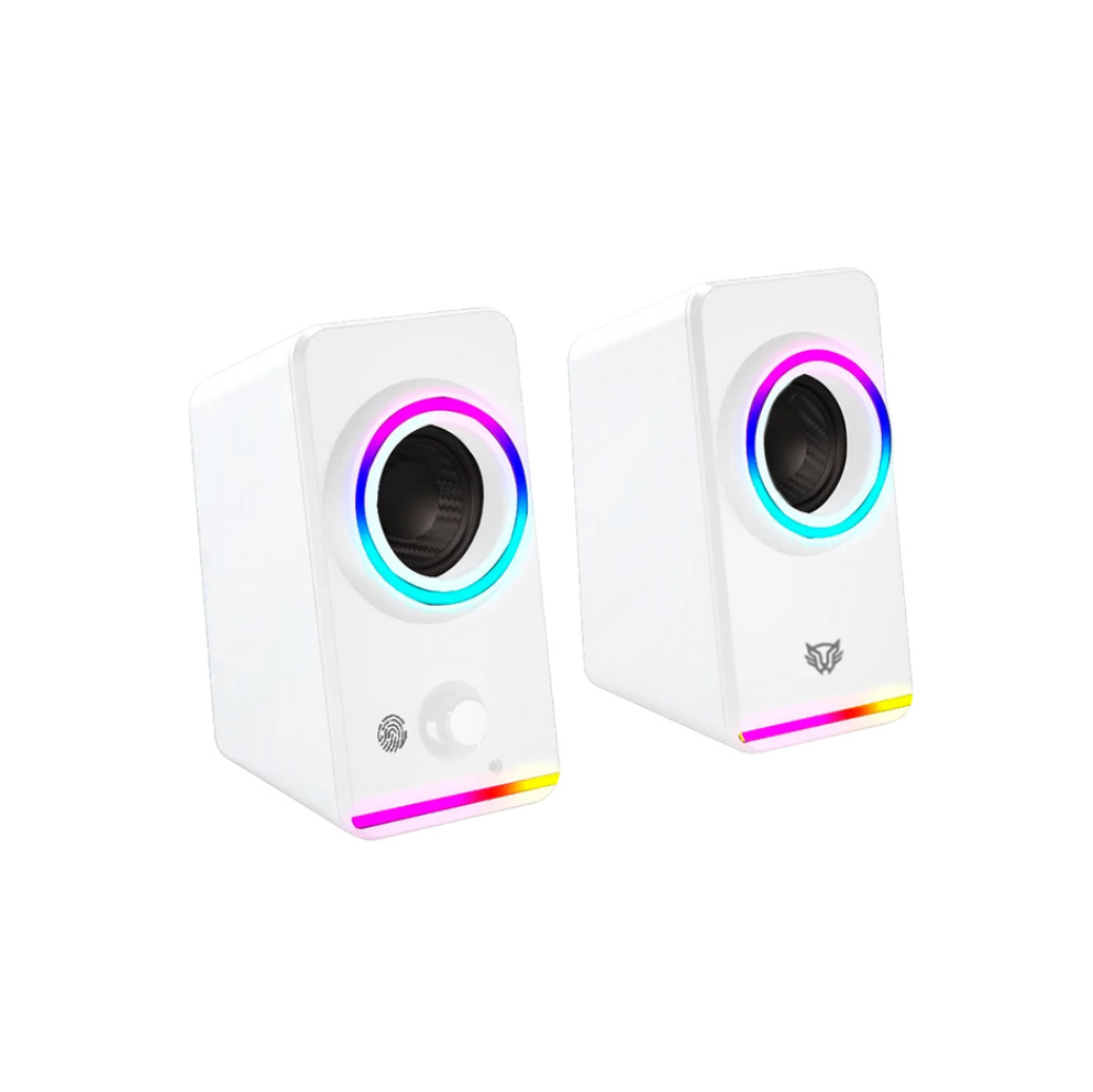 Balam Rush Bocina Gamer para Computadora Glimm Style BG565, Bluetooth, Alámbrico/Inalámbrico, 2.0, 10W RMS, Blanco