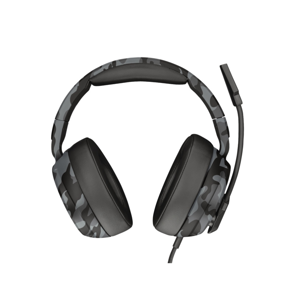 Trust Audífonos Gamer GXT 433K Pylo, Alámbrico, 1 Metro, 3.5mm, Negro/Gris