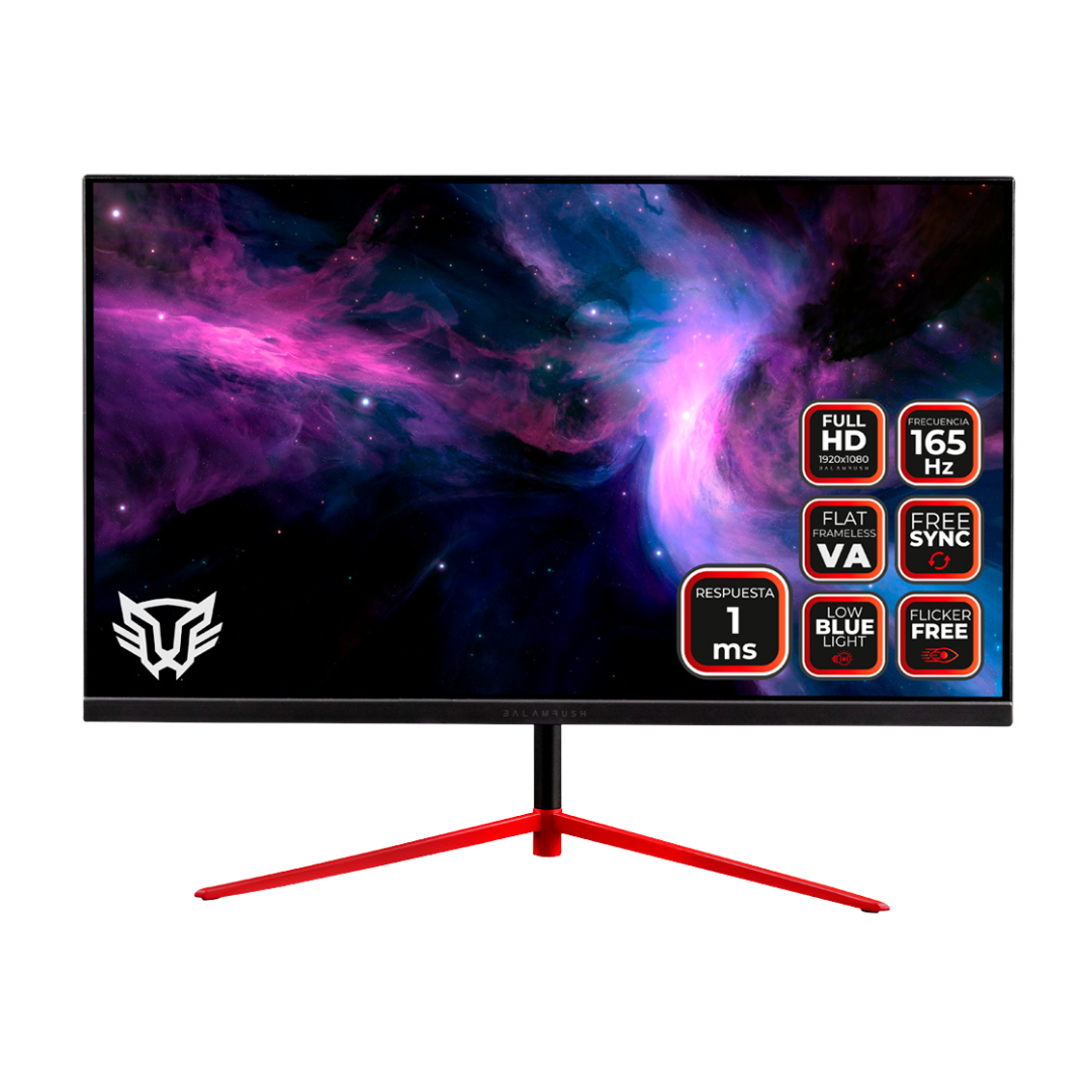 Monitor Gamer Balam Rush Odissey LCD 23.8", 1920x1080 Full HD, FreeSync, 144Hz, HDMI/DisplayPort, Negro