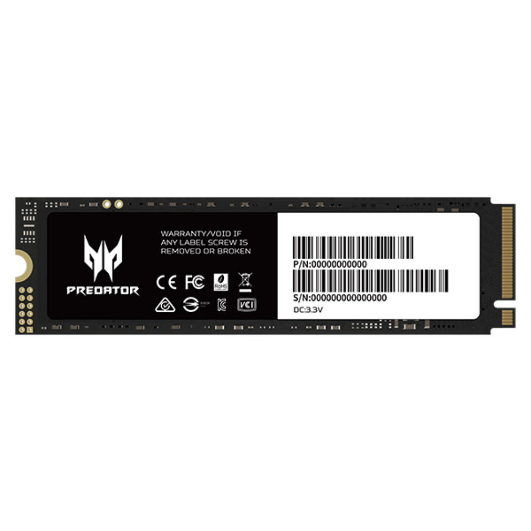 SSD Acer GM7 NVMe, 1TB, M.2, 6300 MB/s Escritura, 7200 MB/s Lectura, PCI Express 4.0