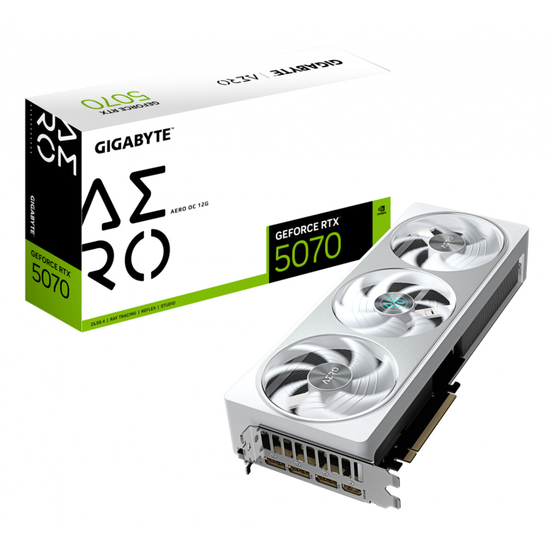 Tarjeta de Video Gigabyte NVIDIA GeForce RTX 5070 AERO OC, 12GB 192-bit GDDR7, PCI Express x16 5.0