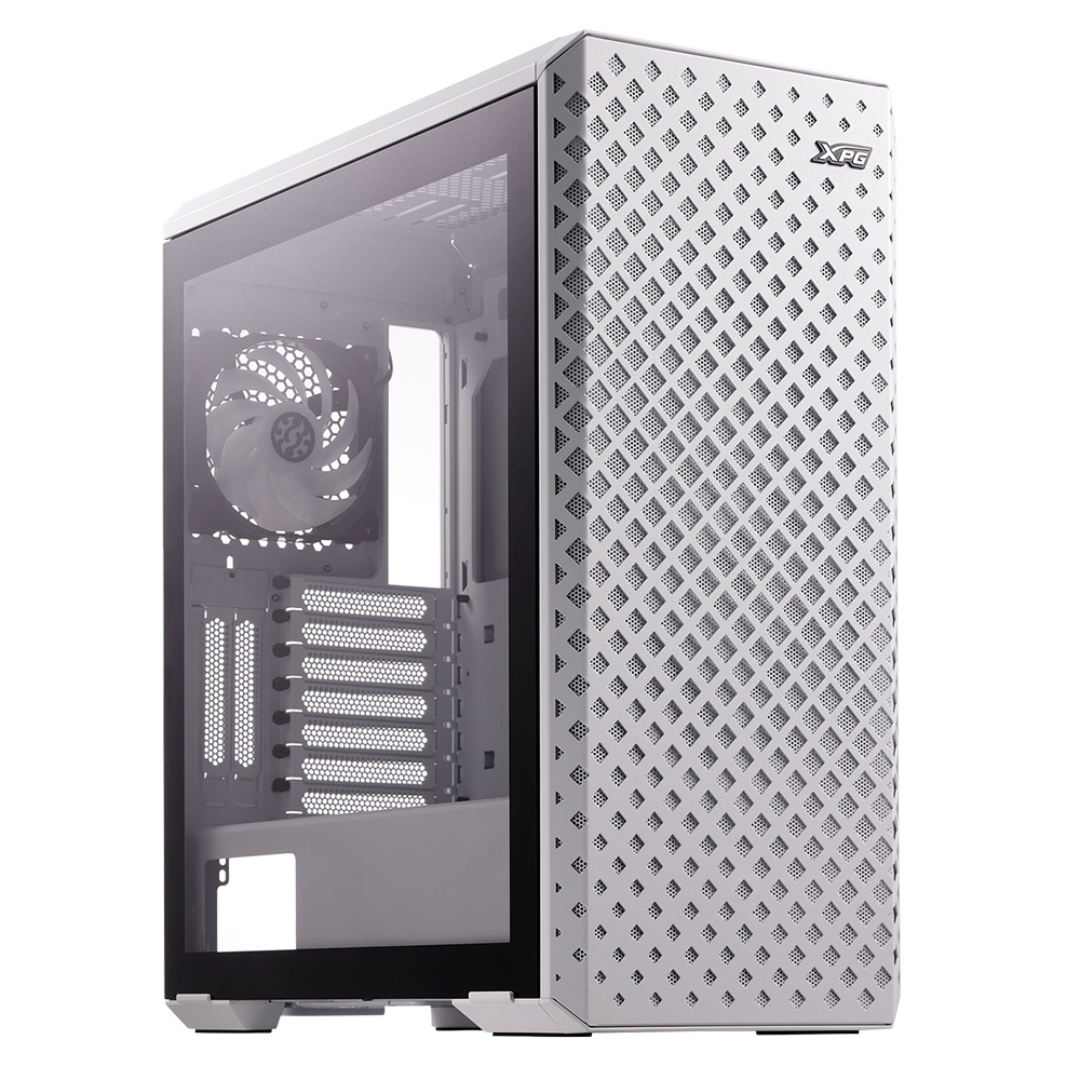 Gabinete XPG Defender Pro, Midi-Tower, ATX/CEB/EATX/EEB/Micro-ATX/Mini-ITX, USB 3.0, sin Fuente, 3 Ventiladores Instalados, Blanco
