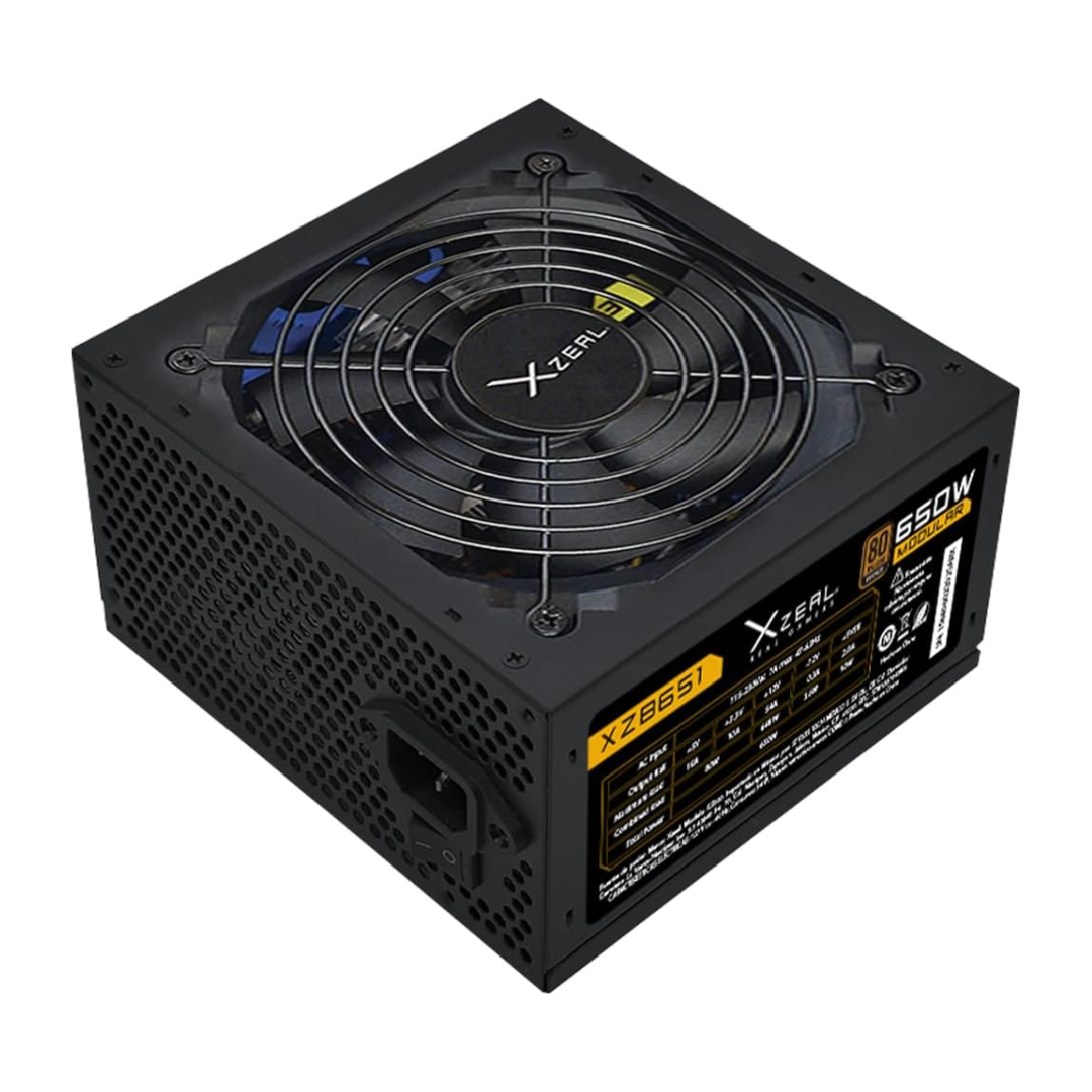 Fuente de Poder Xzeal XZPS650M1B 80 PLUS Bronze ATX, Modular, 24-pin ATX, 120mm, 650W