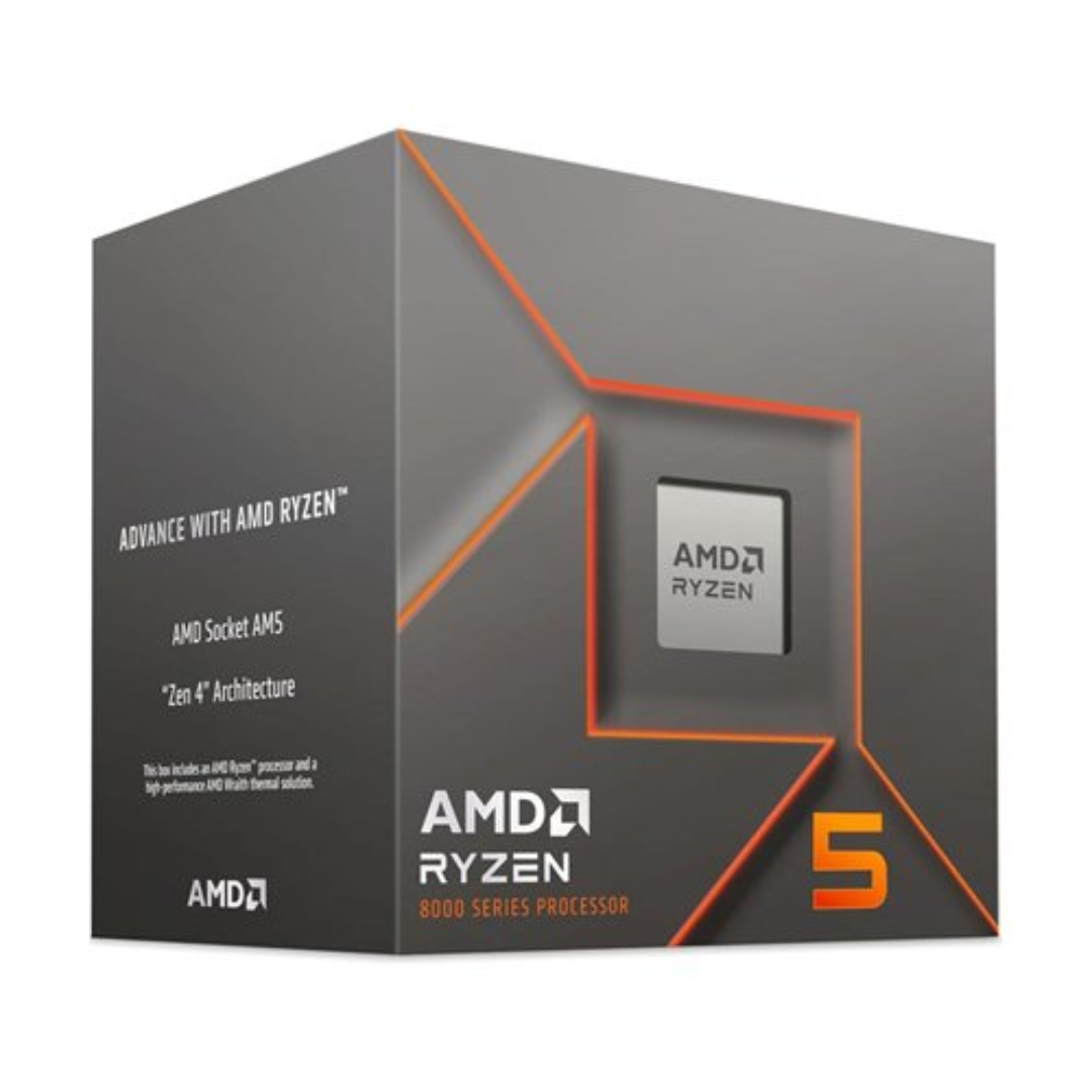 Procesador AMD Ryzen 5 8400F, Socket AM5, 4.70GHz, 6 Núcleos, 16MB Caché - Incluye Disipador