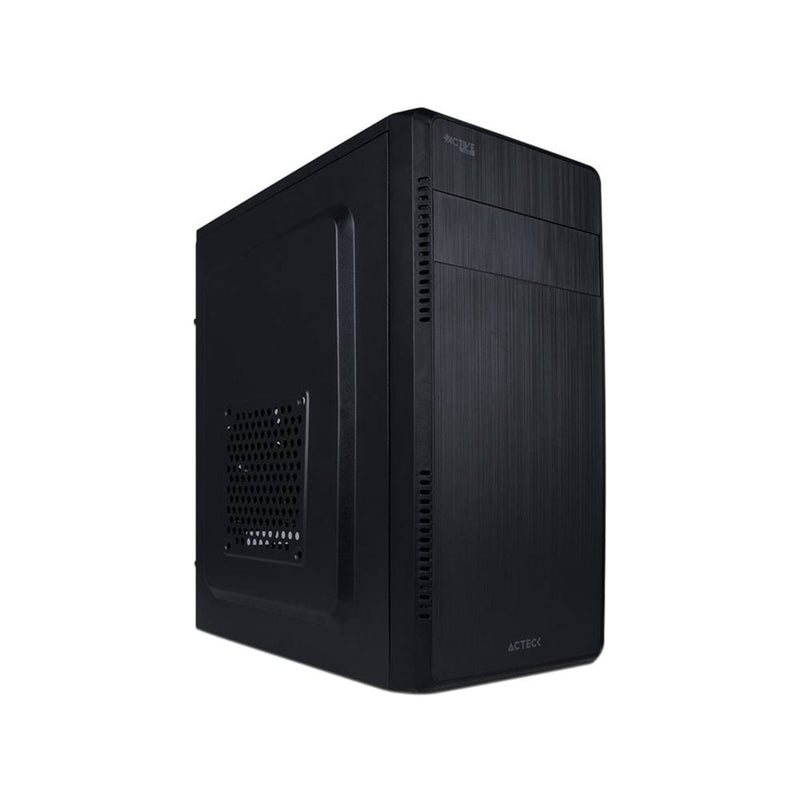 Gabinete Acteck Kioto GI240, Micro ATX, fuente 500 W, 1 USB 2.0, 1 USB 3.0, negro