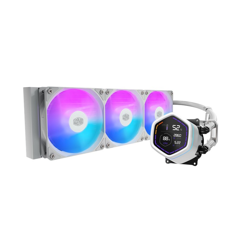 Cooler Master MASTERLIQUID CORE NEX DIGITAL Enfriamiento Líquido para CPU, 3x 120mm, hasta 1750RPM, Blanco