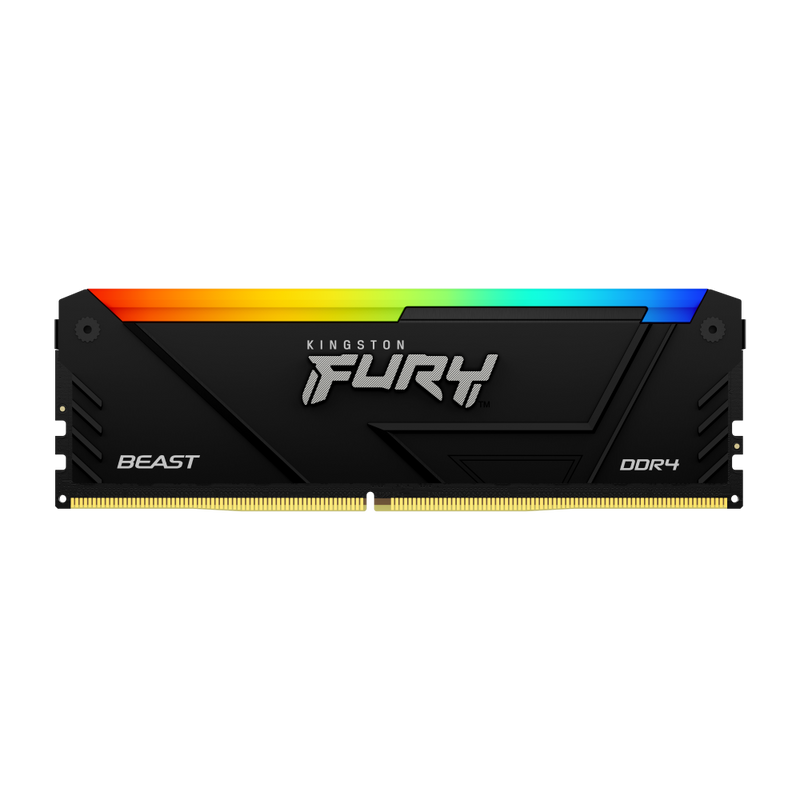 Memoria RAM Kingston FURY Beast RGB DDR4, 3200MHz, 16GB, CL16, XMP