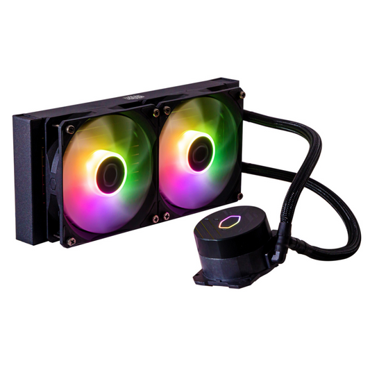Cooler Master MasterLiquid 240L Core ARGB Enfriamiento Líquido para CPU, 2x 120mm, hasta 1750RPM, Negro