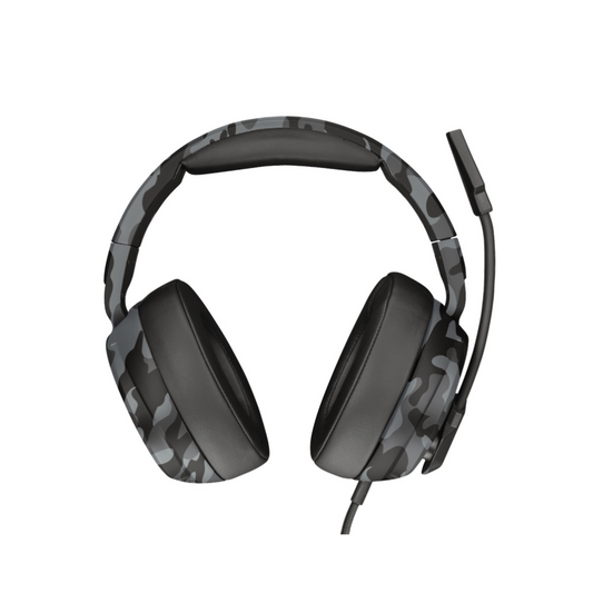 Trust Audífonos Gamer GXT 433K Pylo, Alámbrico, 1 Metro, 3.5mm, Negro/Gris