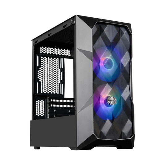 Gabinete Cooler Master MasterBox TD300 Mesh, Mini-Tower, Micro-ATX/Mini-ITX, USB 3.0, sin Fuente, 2 Ventiladores Instalados, Negro