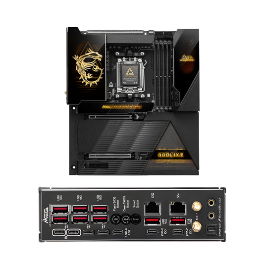 Tarjeta Madre MSI MEG X870E GODLIKE, E-ATX, Socket AM5, AMD X870E, 256GB DDR5, DP para AMD