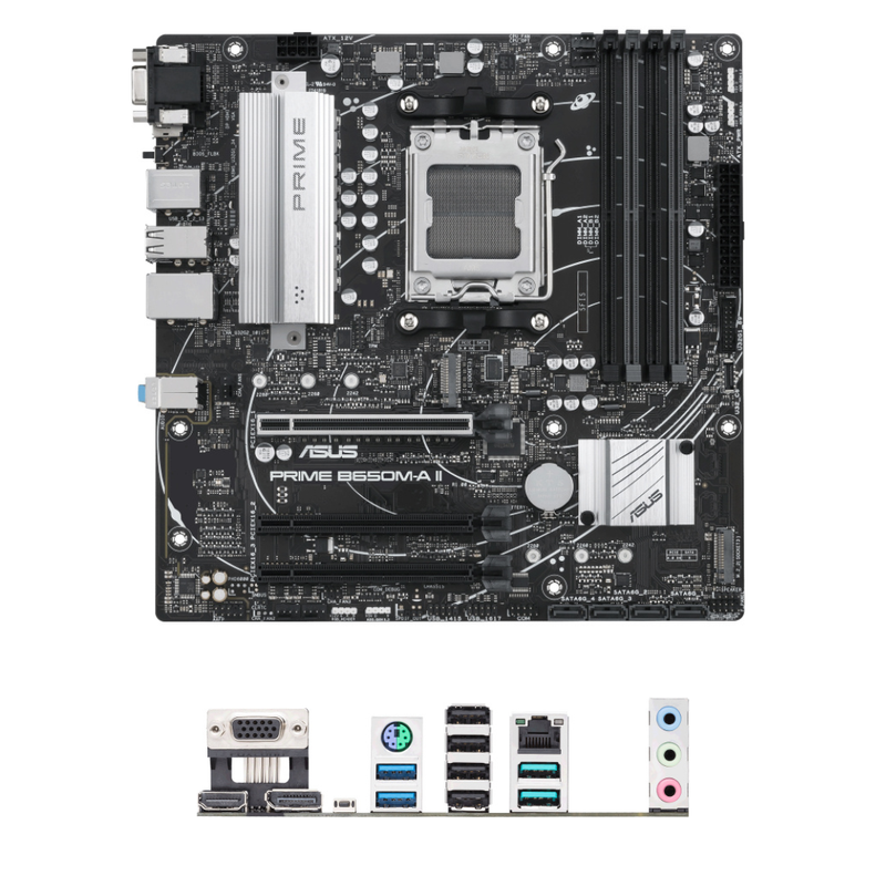Tarjeta Madre ASUS Prime B650M-A II, Micro-ATX, Socket AM5, AMD B650, 128GB DDR5, HDMI/DP para AMD