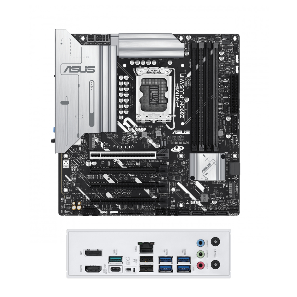 Tarjeta Madre ASUS PRIME Z890M-PLUS WIFI, Micro-ATX, LGA 1851, Intel Z890, 192GB DDR5, HDMI/DP para Intel