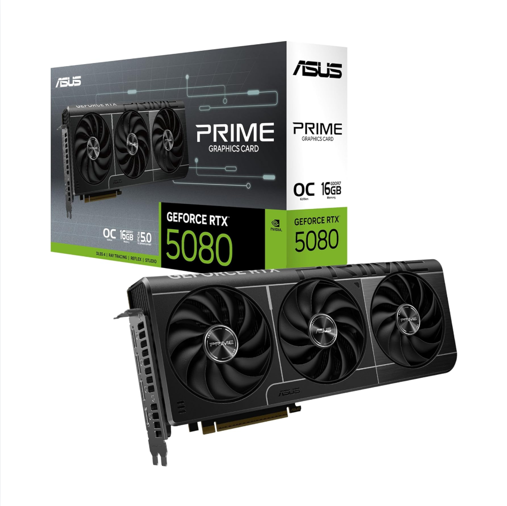 Tarjeta de Video ASUS NVIDIA GeForce RTX 5080 PRIME, 16GB 256-bit GDDR7, PCI Express 5.0
