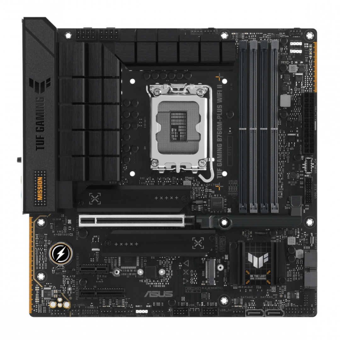 Tarjeta Madre ASUS TUF GAMING B760M-PLUS WIFI II, Micro-ATX, LGA 1700, Intel B760, 192GB DDR5, HDMI/DP para Intel