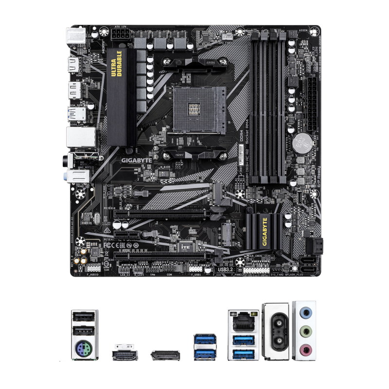 Tarjeta Madre Gigabyte B550M DS3H AC R2, Micro-ATX, Socket AM4, AMD B550, 128GB DDR4, HDMI/DP para AMD
