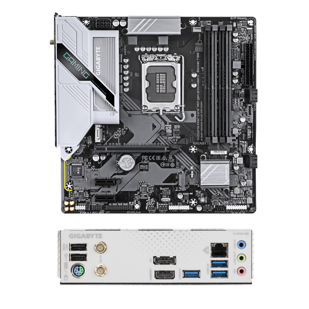 Tarjeta Madre Gigabyte B760M G P WIFI DDR4, Micro-ATX, LGA 1700, Intel B760, 128GB DDR4, HDMI/DP para Intel