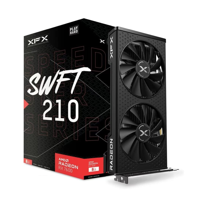 Tarjeta de Video XFX AMD Radeon RX 7600 SWFT 210 Core Edition