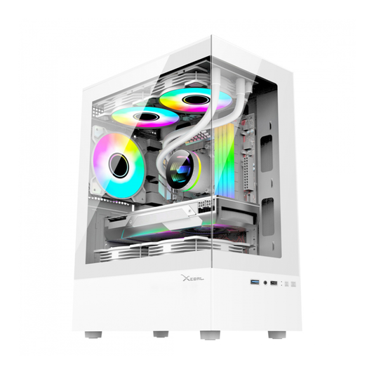 Gabinete Xzeal XZGAZNY1W, Mini-Tower, Micro-ATX/Mini-ITX, USB 2.0/3.0, sin Fuente, 1 Ventilador Instalado, Blanco