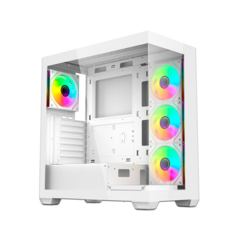 Gabinete Xzeal YRDEN XZ-140, Midi-Tower, ATX/Micro-ATX/Mini-ITX, USB 2.0/3.0, sin Fuente, 4 Ventiladores Instalados, Blanco