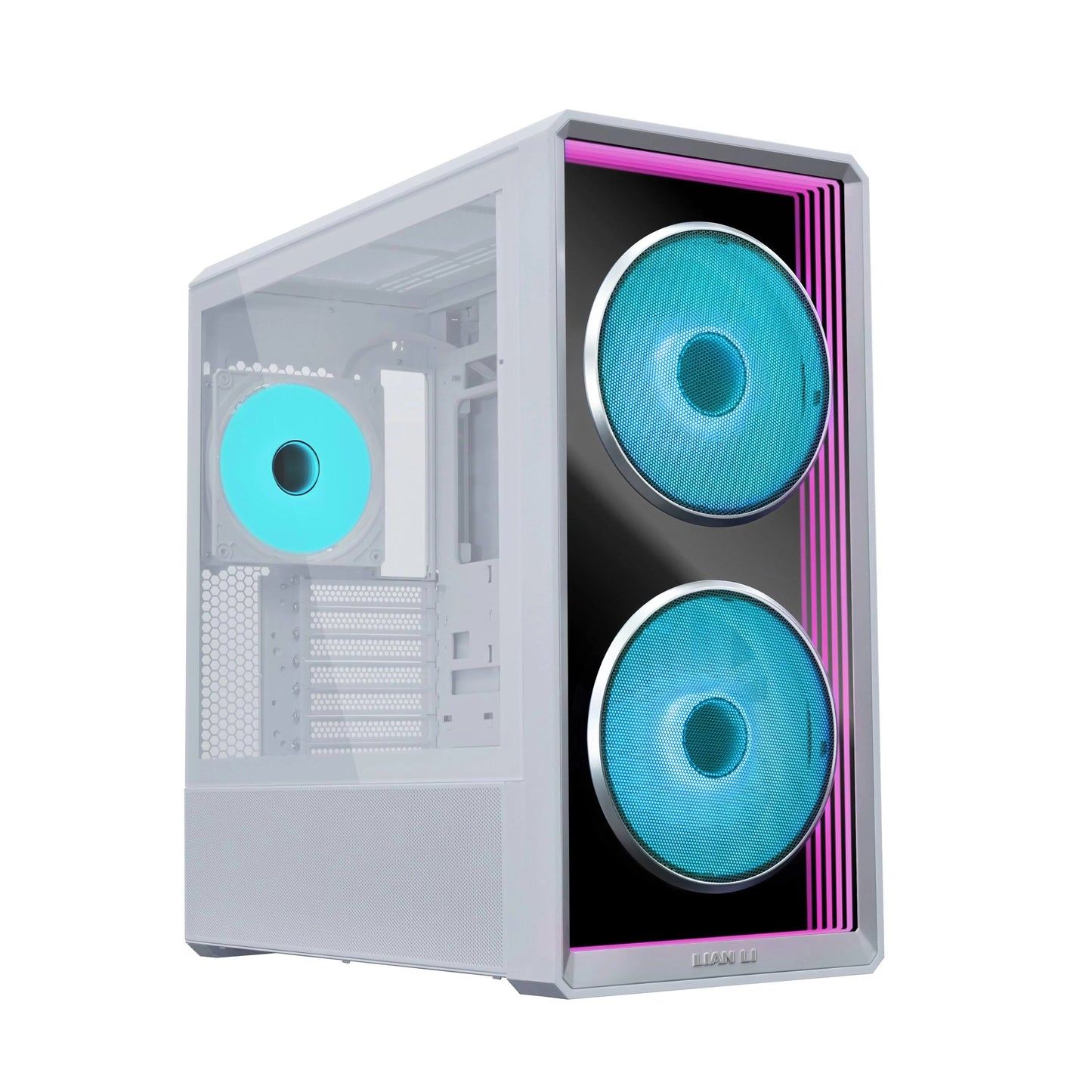 Gabinete Lian Li Lancool 217 INF, Midi-Tower, ATX/EATX/Micro-ATX/Mini-ITX/SSI-CEB/SSI-EEB, USB 3.0, sin Fuente, 3 Ventiladores Instalados, Blanco