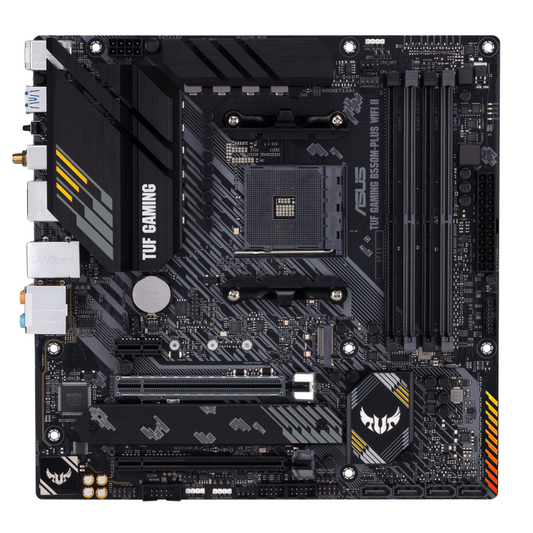 Tarjeta Madre ASUS Micro-ATX TUF GAMING B550M-PLUS WIFI II, S-AM4, AMD B550, HDMI, 128GB DDR4 para AMD